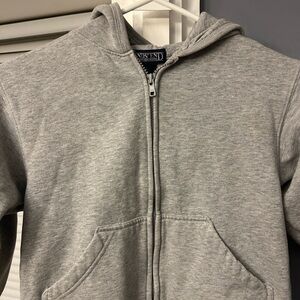 LANDS END KIDS FULL ZIP HOODED SWEATSHIRT Size LARGE 14-16